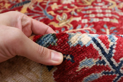303 x 419 cm | Birds Red Afghan Tribal Hand Knotted Carpet