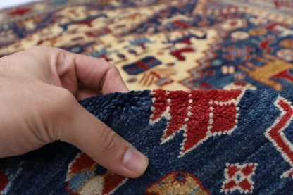 160 x 212 cm | Fine Afghan Tribal Hand Knotted Veg Dye Wool Carpet