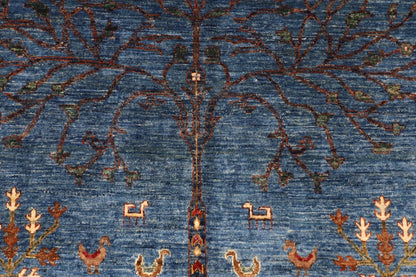 204 x 300 cm | Plants and Trees Afghan Tribal Hand Knotted Carpet