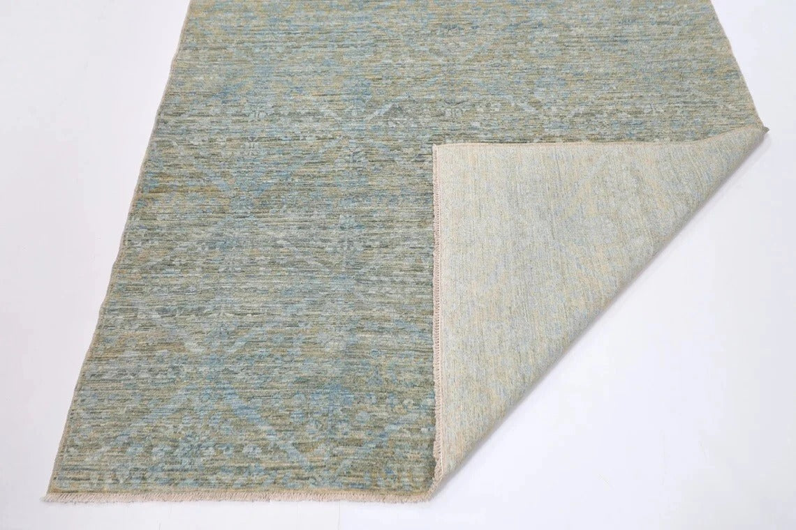 190 x 271 cm | Gabbeh Blue Afghan Tribal Hand Knotted Veg Dye Wool Carpet