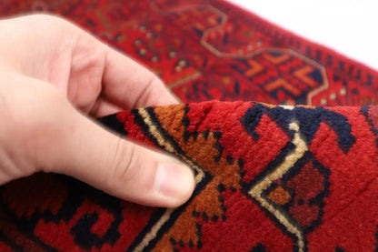 78 x 285 cm | Bokhara Afghan Tribal Hand Knotted Wool Runner
