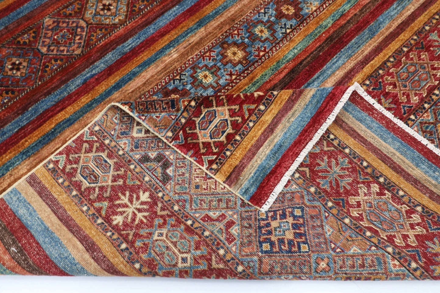 206 x 295 cm | Khorjun Afghan Tribal Hand Knotted Carpet