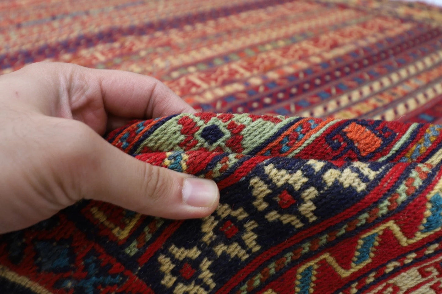 192 x 298 cm | Flat Weaved Kilim Tribal Hand Knotted Carpet