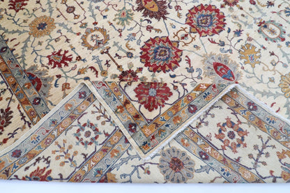 305 x 423 cm | Aryana Beige Afghan Hand Knotted Carpet