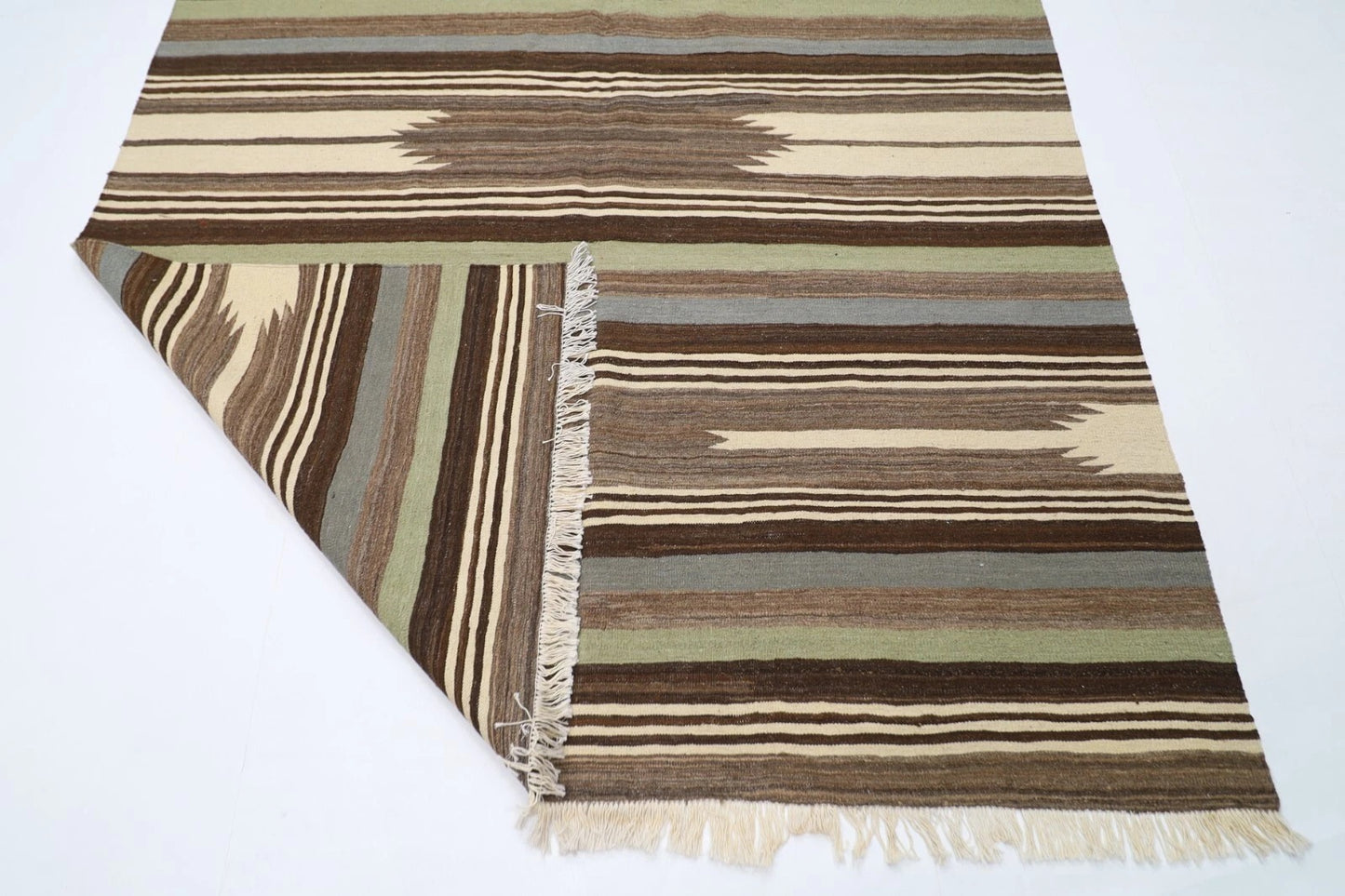 204 x 290 cm | Flat Weaved Afghan Tribal Hand Knotted Kilim