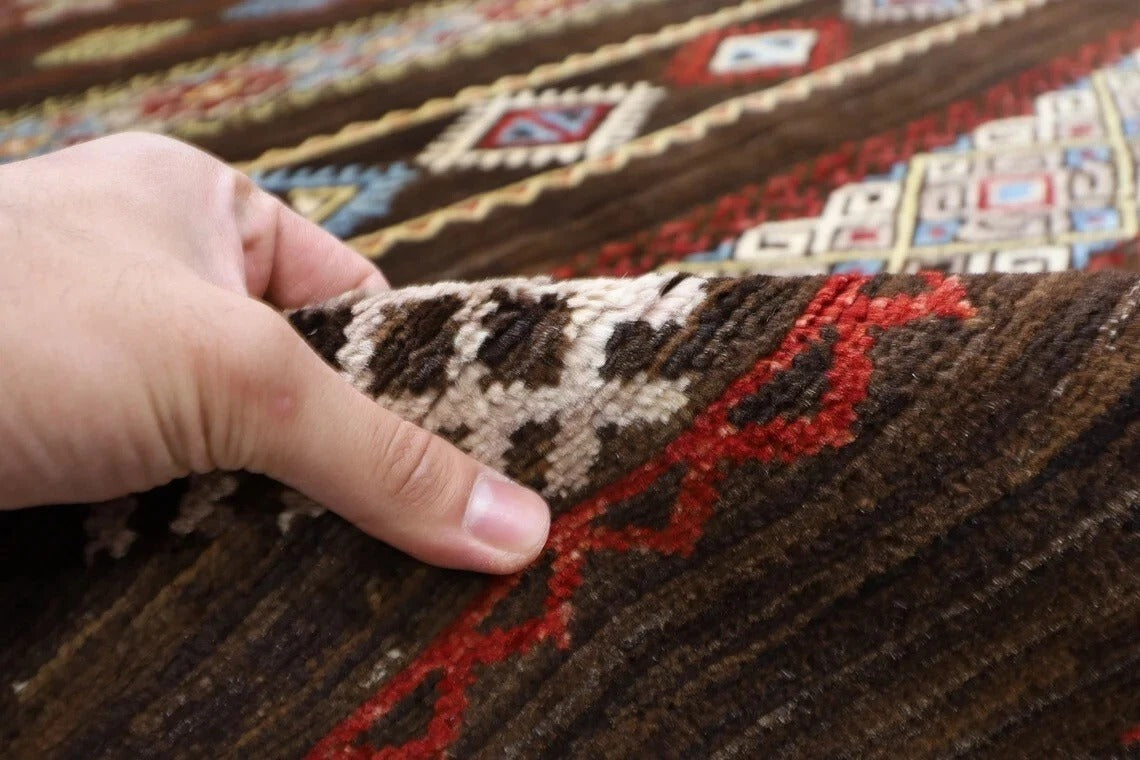 242 x 290 cm | Gabbeh Afghan Tribal Hand Knotted Carpet