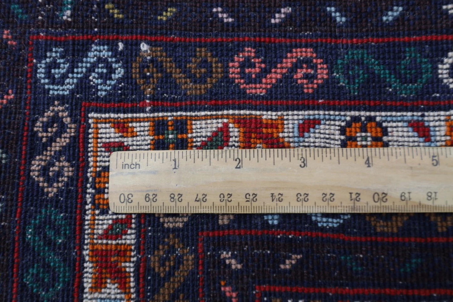 113 x 204 cm | Baluch Afghan Tribal Hand Knotted Veg Dye Wool carpet