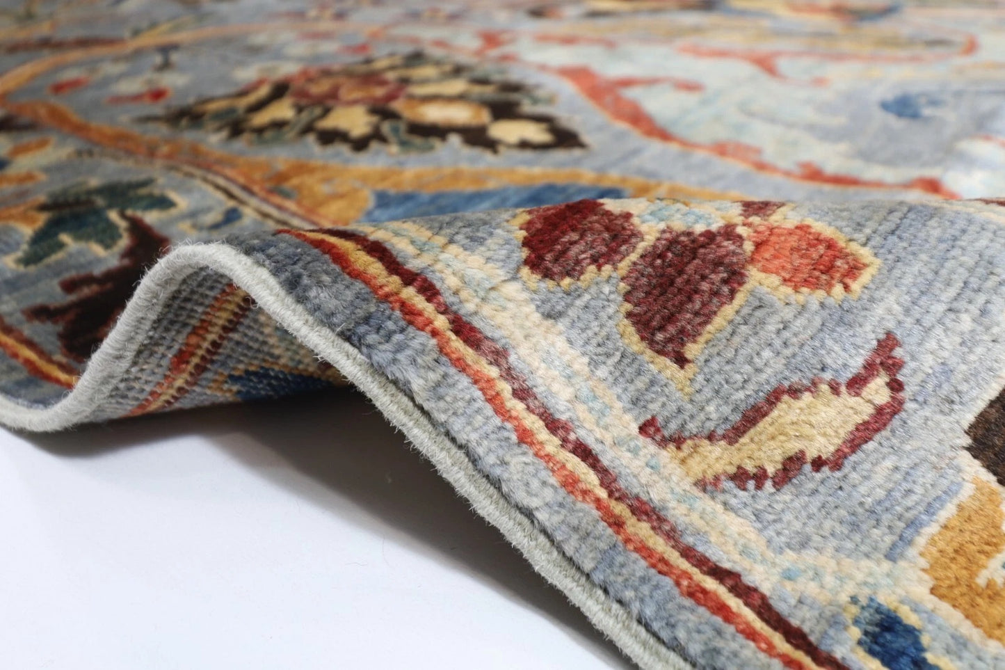 184 x 273 cm | Bidjar Gray Afghan Tribal Hand Knotted Veg Dye Wool carpet
