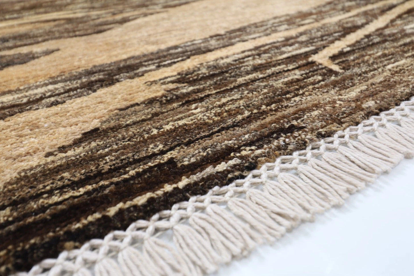 208 x 258 cm | Abstract Afghan Tribal Hand Knotted Carpet