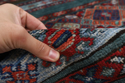 169 x 253 cm | Khorjun Afghan Tribal Hand Knotted Veg Dye Wool Carpet