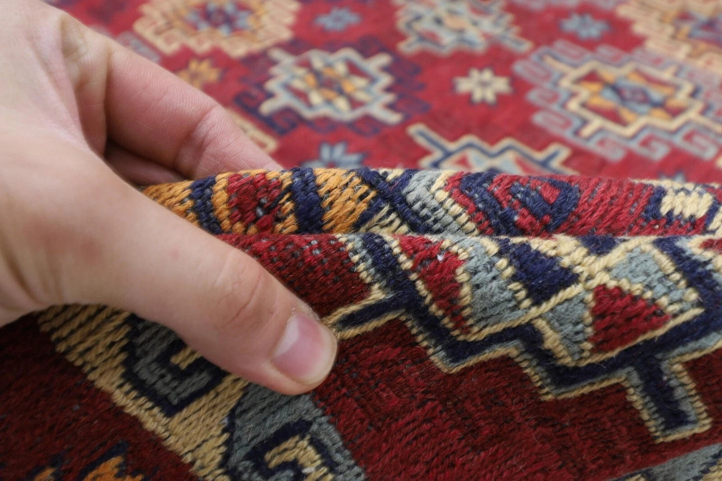 125 x 185 cm | Sumak Flat Weave Afghan Tribal Hand Knotted Veg Dye Wool carpet