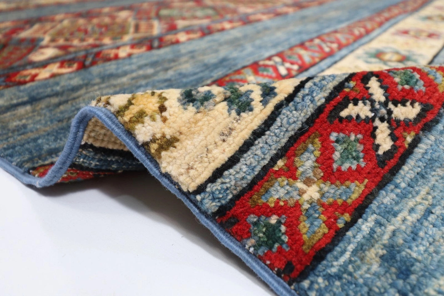 170 x 250 cm | Khorjun Afghan Tribal Hand Knotted Veg Dye Wool Carpet