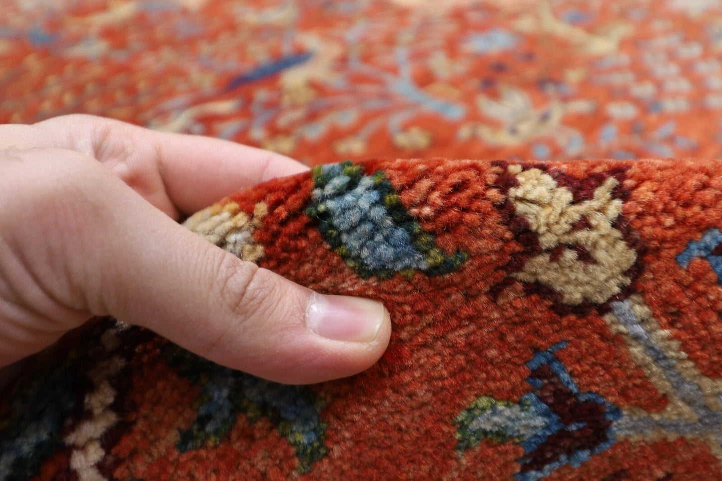 302 x 413 cm | Birds Afghan Hand Knotted Carpet