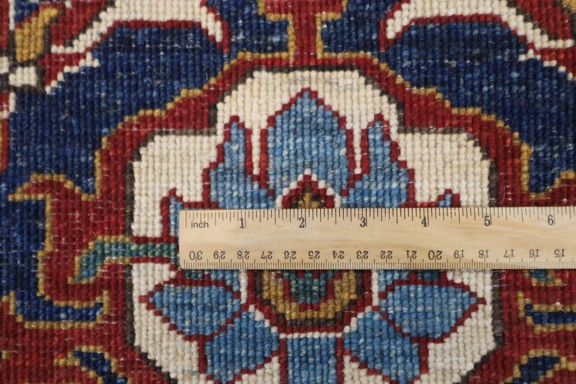 279 x 372 cm | Heriz Afghan Tribal Hand Knotted Carpet