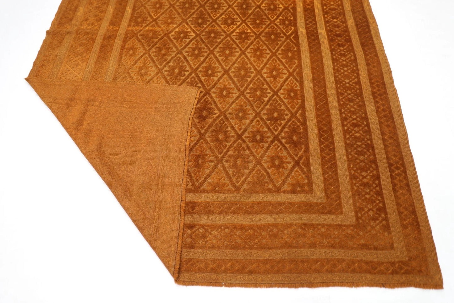 212 x 276 cm | Over Dye Afghan Tribal Hand Knotted Kilim