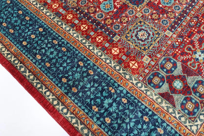 249 x 294 cm | Mamluk Afghan Tribal Hand Knotted Carpet