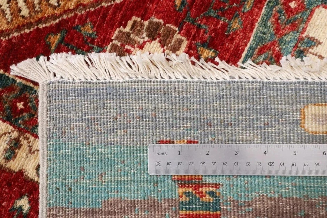 279 x 369 cm | Abstract Mamluk Afghan Hand Knotted Carpet