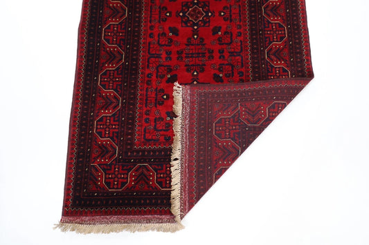 86 x 302 cm | Belgic Afghan Tribal Hand Knotted Wool Runner