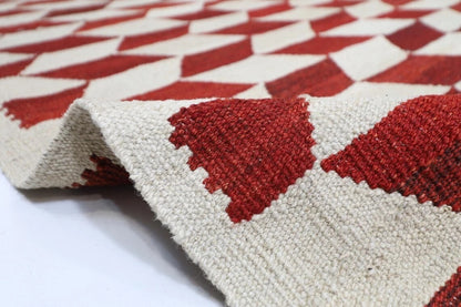 252 x 295 cm | Flat Weaved Afghan Tribal Hand Knotted Kilim