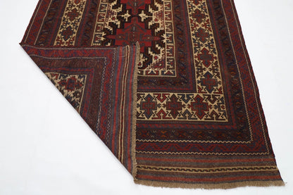 195 x 277 cm | Vintage Flat Weaved Kilim Afghan Tribal Hand Knotted Carpet