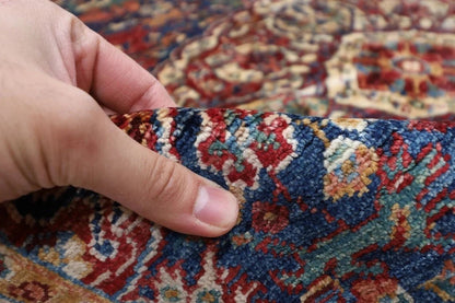 154 x 197 cm | Kerman Afghan Tribal Hand Knotted Veg Dye Wool Carpet