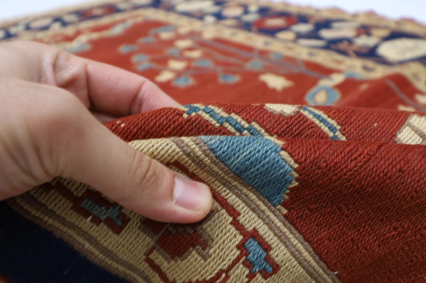 172 x 230 cm | Flat Weaved Afghan Tribal Hand Knotted Veg Dye Wool Carpet