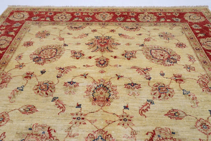 177 x 241 cm | Chobi Afghan Tribal Hand Knotted Veg Dye Wool Carpet
