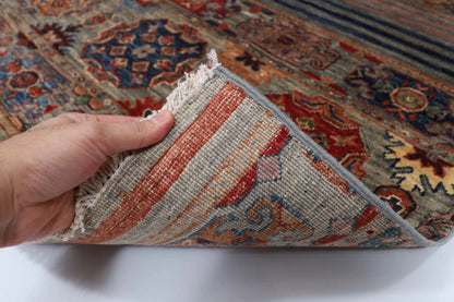 169 x 247 cm | Khorjun Afghan Tribal Hand Knotted Veg Dye Wool Carpet