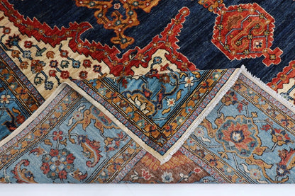 244 x 307 cm | Serapi Afghan Tribal Hand Knotted Carpet