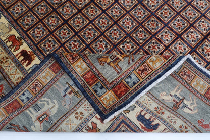 242 x 295 cm | Pazyryk Afghan Tribal Hand Knotted Carpet