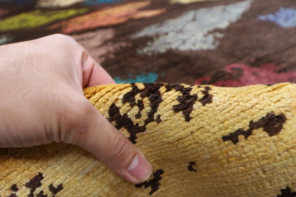 248 x 306 cm | Abstract Afghan Tribal Hand Knotted Carpet