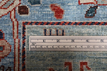183 x 263 cm | Gabbeh Animal Blue Afghan Tribal Hand Knotted Veg Dye Wool Carpet