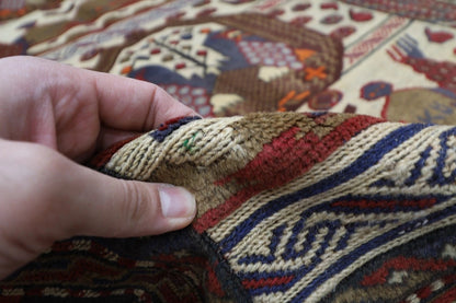 188 x 280 cm | Barjesta Flat Weaved Afghan Tribal Hand Knotted Wool Carpet kilim