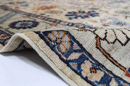 180 x 278 cm |  Bidjar Beige Afghan Tribal Hand Knotted Veg Dye Wool carpet