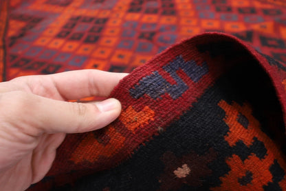 172 x 337 cm | Flat Weaved Afghan Tribal Hand Knotted Kilim