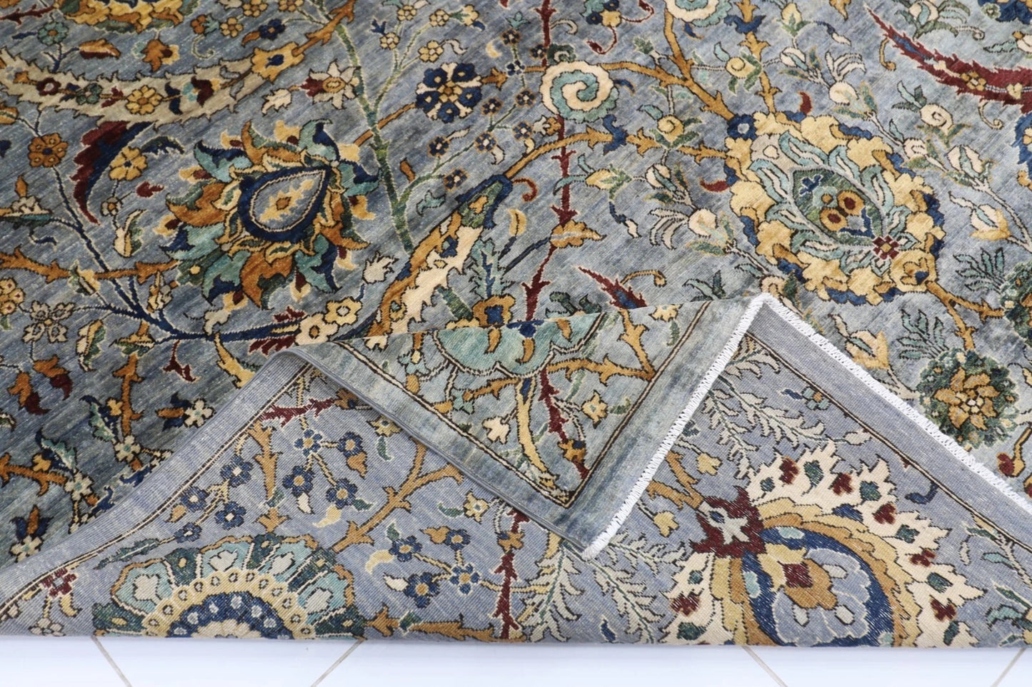 270 x 367 cm | Sickle Leaf Afghan Tribal Hand Knotted Carpet
