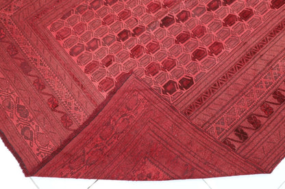 185 x 246 cm | Over Dye Afghan Tribal Hand Knotted Veg Dye Wool Carpet