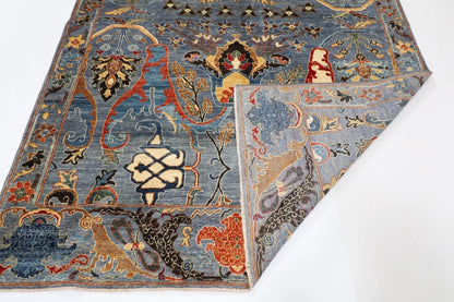 186 x 274 cm | Bidjar Gray Afghan Tribal Hand Knotted Veg Dye Wool carpet