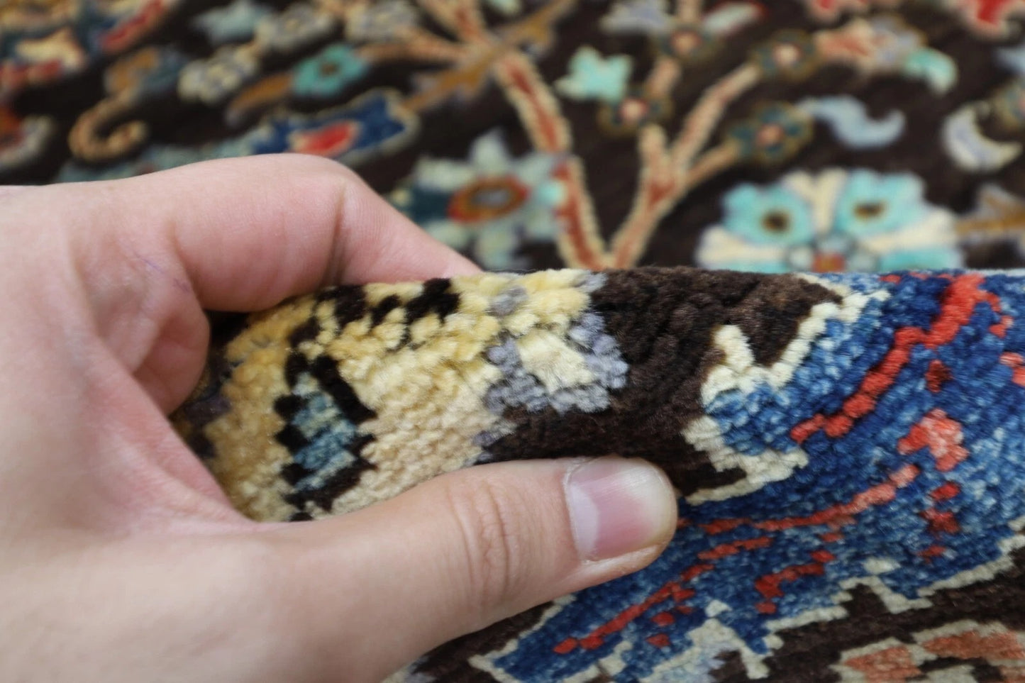 205 x 296 cm | Sickle Leaf Afghan Tribal Hand Knotted Carpet