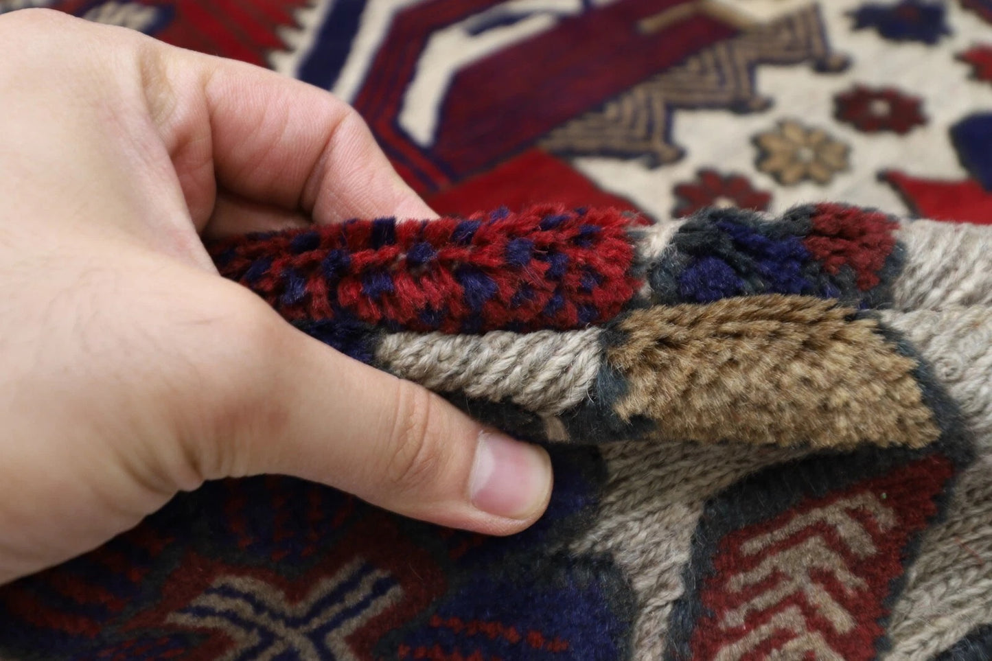 120 x 180 cm | Afghan Tribal Hand Knotted Veg Dye Wool carpet