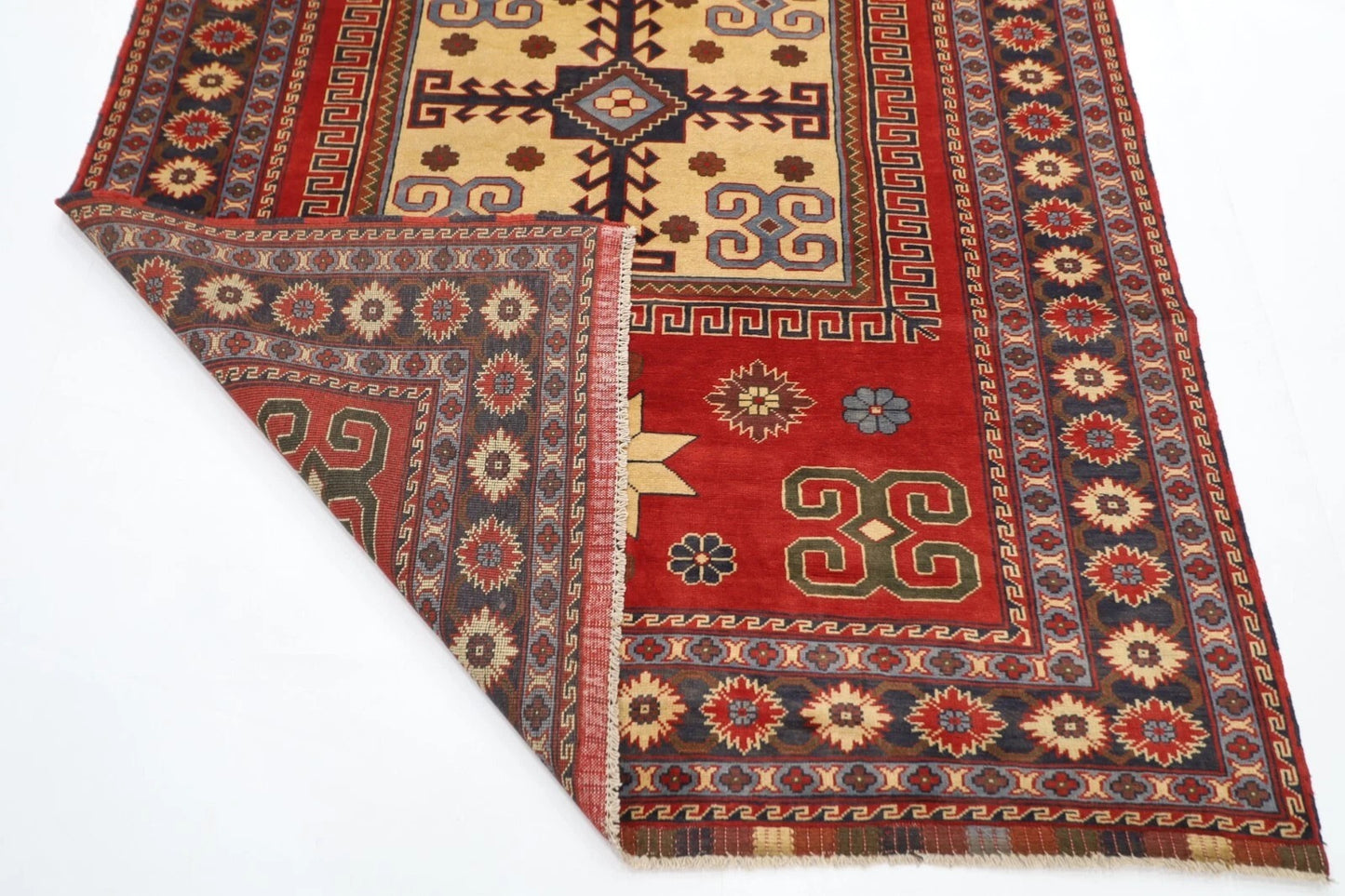 174 x 234 cm | Maranoce Afghan Tribal Hand Knotted Veg Dye Wool Carpet