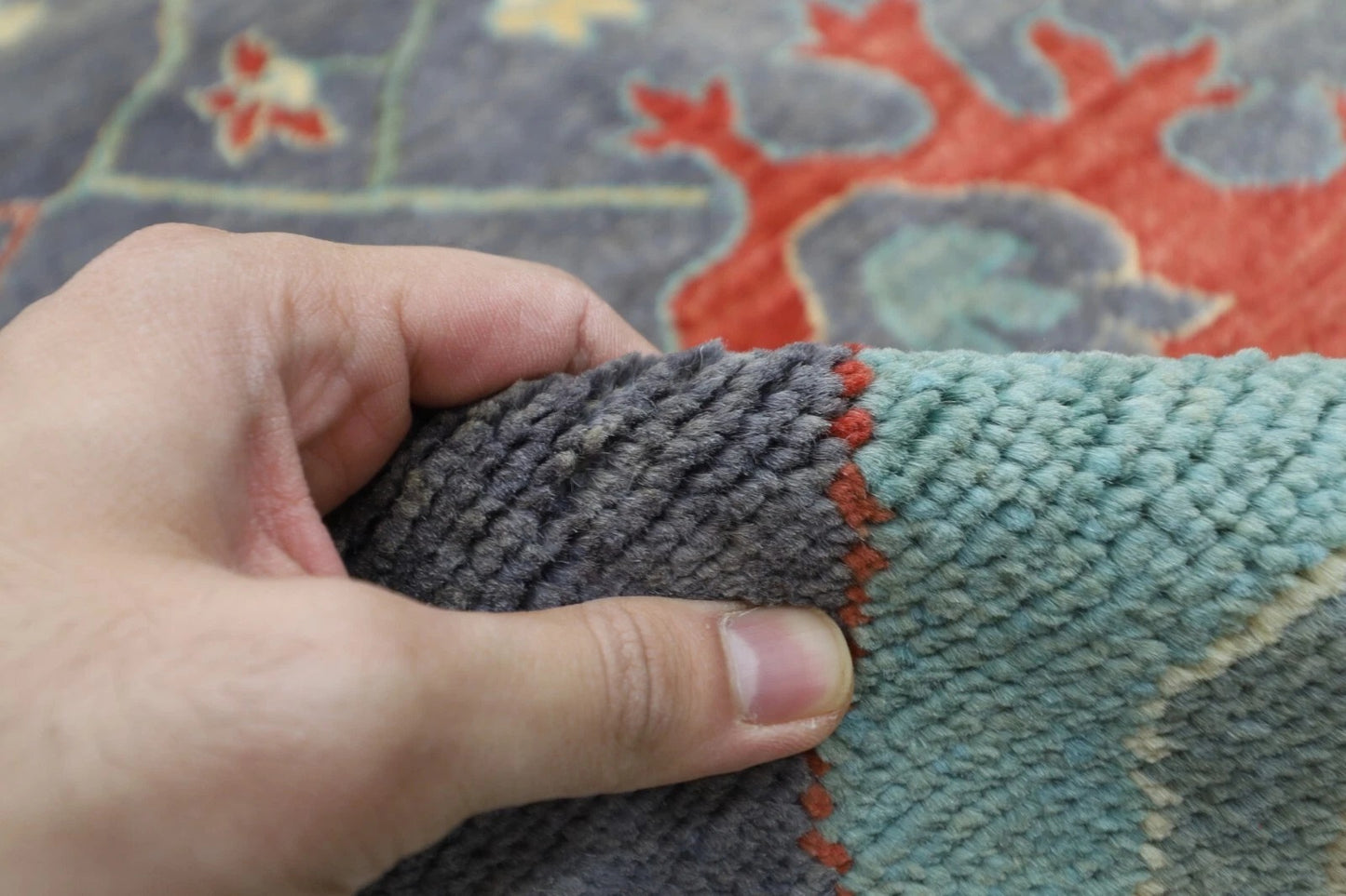 305 x 424 cm | Oushak Afghan Hand Knotted Carpet
