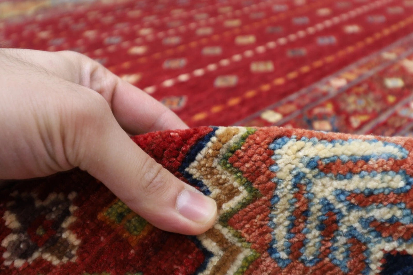 208 x 314 cm | Mamluk Afghan Tribal Hand Knotted Carpet