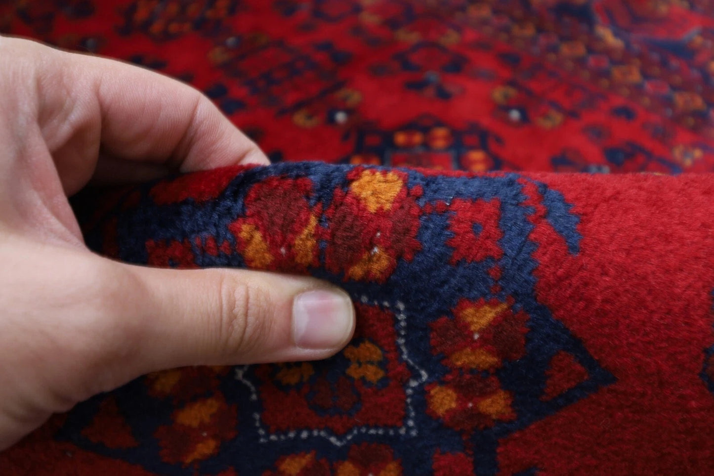 130 x 196 cm | Belgic Afghan Tribal Hand Knotted Veg Dye Wool carpet