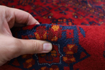 130 x 196 cm | Belgic Afghan Tribal Hand Knotted Veg Dye Wool carpet