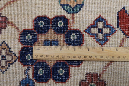 247 x 250 cm | Medallion Afghan Tribal Hand Knotted Wool Carpet