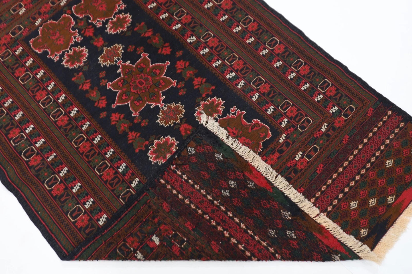 118 x 190 cm | Flat Weave Afghan Tribal Hand Knotted Veg Dye Wool carpet