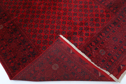 200 x 298 cm | Bokhara Afghan Tribal Hand Knotted Carpet