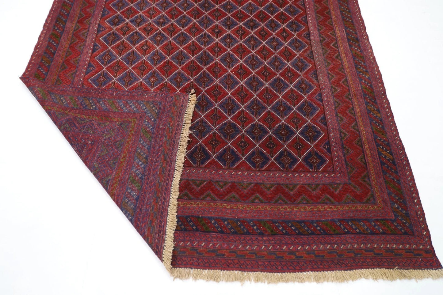 200 x 270 cm | Flat Weaved Carpet Kilim Afghan Tribal Hand Knotted Carpet