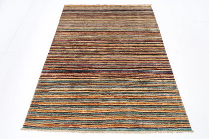 142 x 195 cm | Gabbeh Afghan Tribal Hand Knotted Veg Dye Wool carpet